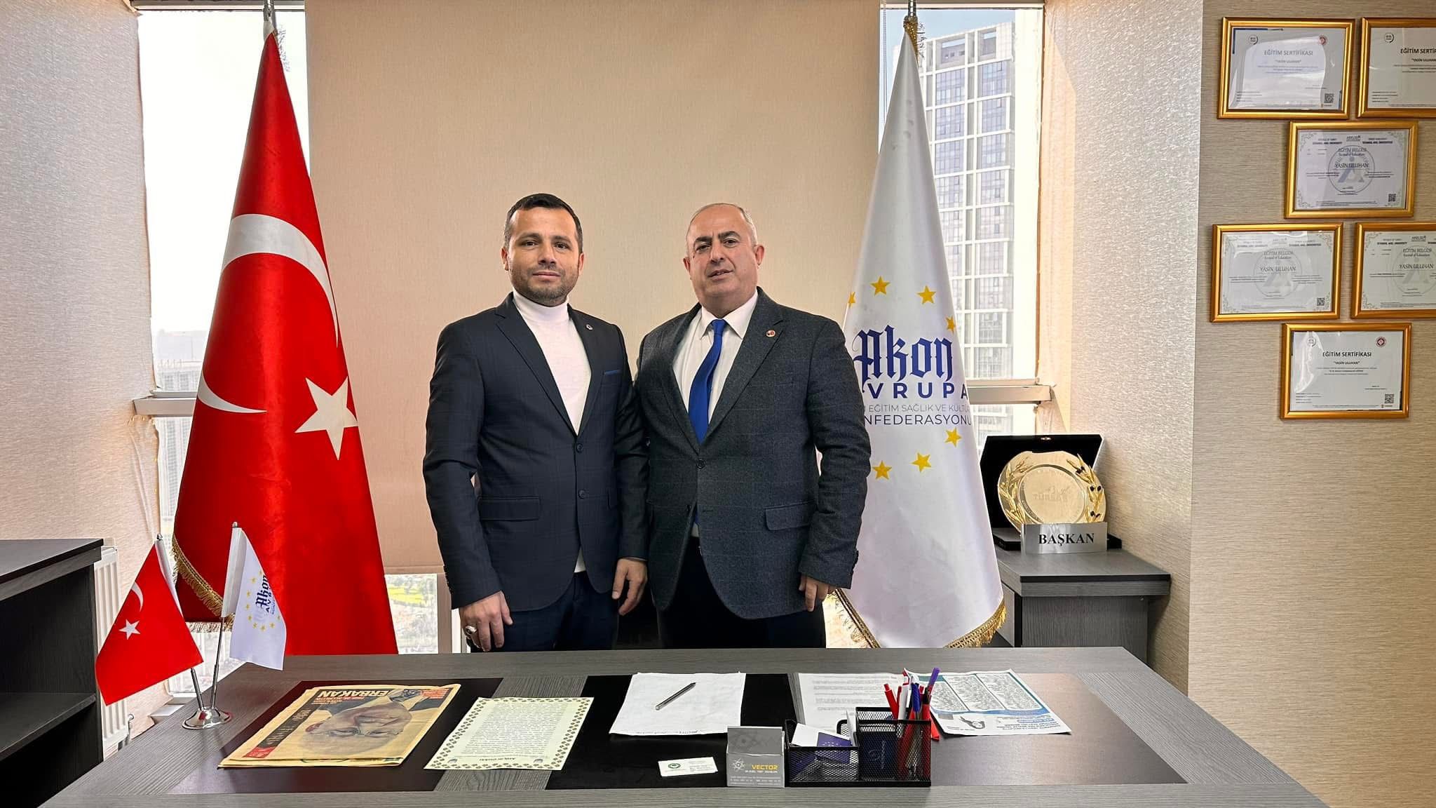 Ülke Postası Yetkililerinden AKON Genel Merkezine Ziyaret