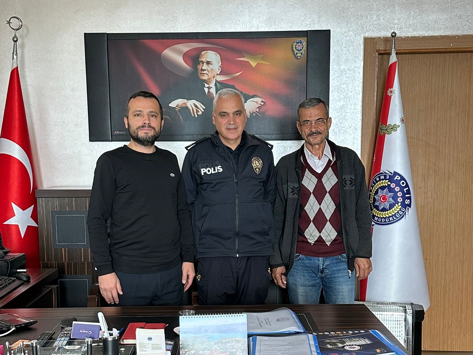 AKON Genel Başkanı Sayın Yasin Uluhan’dan Ermenek İlçe Emniyet Müdürü Sayın Erdem Aynur’a Ziyaret