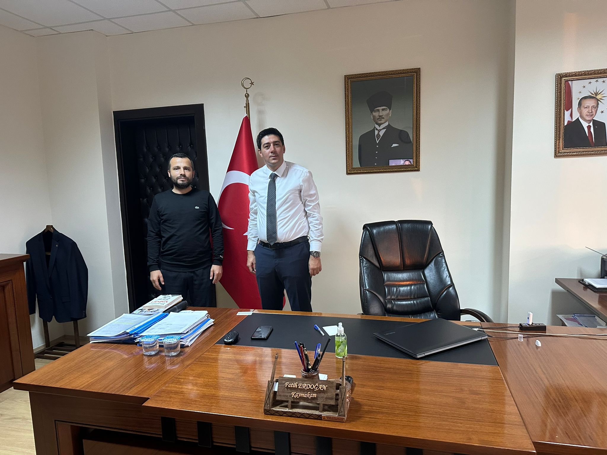 AKON Genel Başkanı Sayın Yasin Uluhan’dan Ermenek İlçe Kaymakamı Sayın Fatih Erdoğan’a Ziyaret